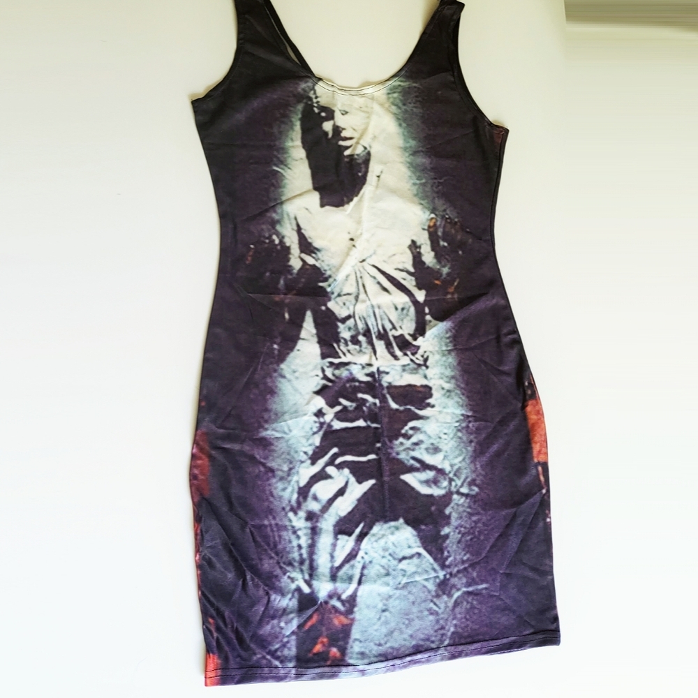 Star Wars Han Solo stretchy spandex Bodycon dress Sci-fi comicon cosplay costume